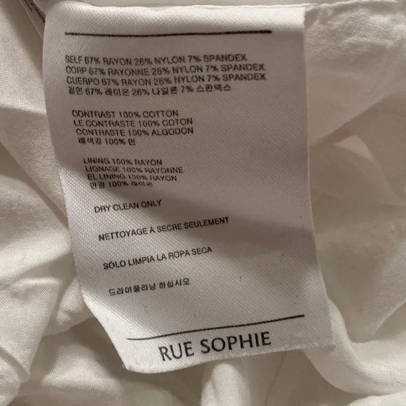 Rue Sophie White Midi Dress Women Size Medium - Picture 6 of 14